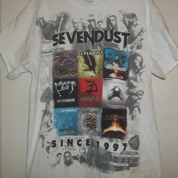 SEVENDUST Career History ALBUM SHIRT - Picture 2 of 2